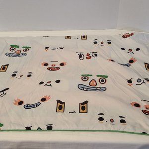 2017 Toca Boca Orange Cat Microfiber Standard-Reversible Pillow Case-One Count